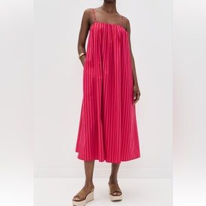 NWT Madewell Pink and Red Striped Dress